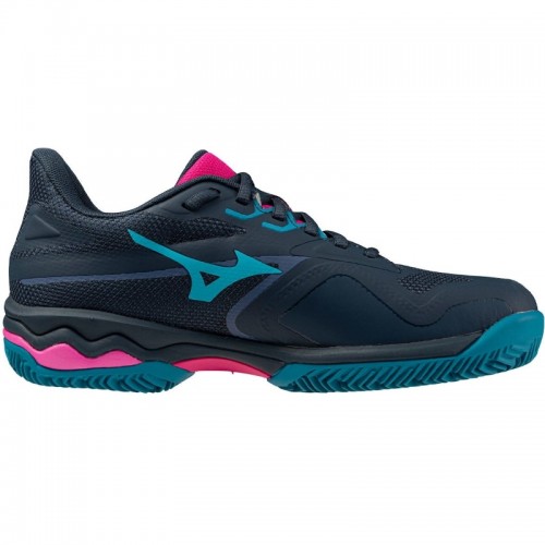 Zapatillas Mizuno Wave Exceed Light 2 Padel Azul Marino Fucsia Mujer