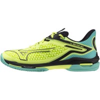 Tênis Mizuno Wave Exceed Tour 6 Clay Lime Preto Azul  Oferta + Barato