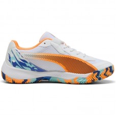 Zapatillas Puma Nova Court Blanco Naranja Negro
