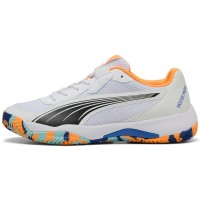 Tênis Puma Nova Court Branco Laranja Preto  Oferta + Barato