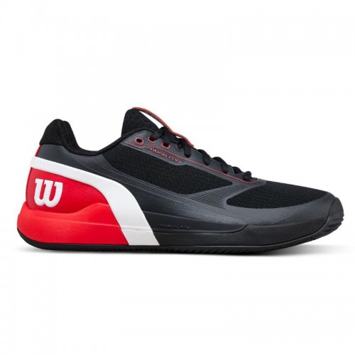 Zapatillas de Padel Wilson Rush Pro 5 Padel Negro Rojo