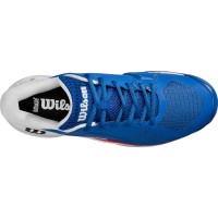 Wilson Rush Pro Ace Terre Battue Bleu Blanc Rouge Baskets  Offre - Pas cher